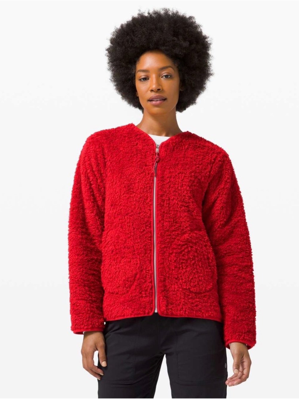 Lululemon Oh So Sherpa Full Zip
Size 8
Dark Red